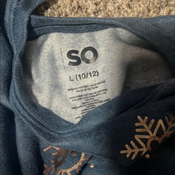 SO Blue and White Matching Sweatpants Set - Picture 5 of 5